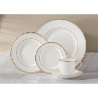 Lenox Federal Gold Bone China 5 Piece Place Setting, Service for 1 LNX6419